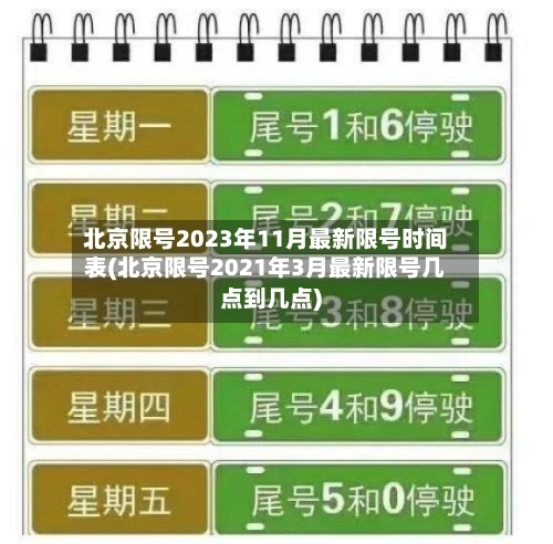 北京限号2023年11月最新限号时间表(北京限号2021年3月最新限号几点到几点)