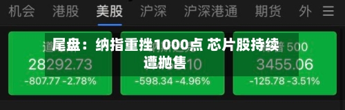 尾盘：纳指重挫1000点 芯片股持续遭抛售