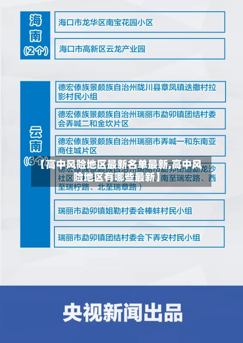 【高中风险地区最新名单最新,高中风险地区有哪些最新】-第2张图片