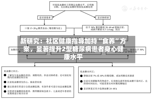 新研究：社区健康指导加持“食养”方案，显著提升2型糖尿病患者身心健康水平